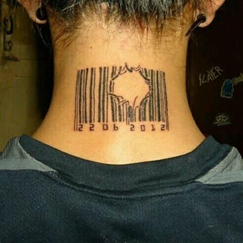 meaning of bar code tattoo